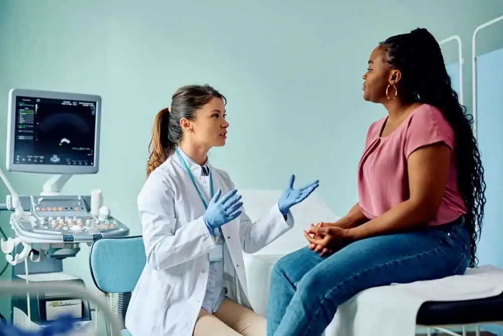 Rejuvenating Intimacy: Exploring Surgical Solutions for Vaginal Laxity 1 Woman have consultation about vaginal laxity York